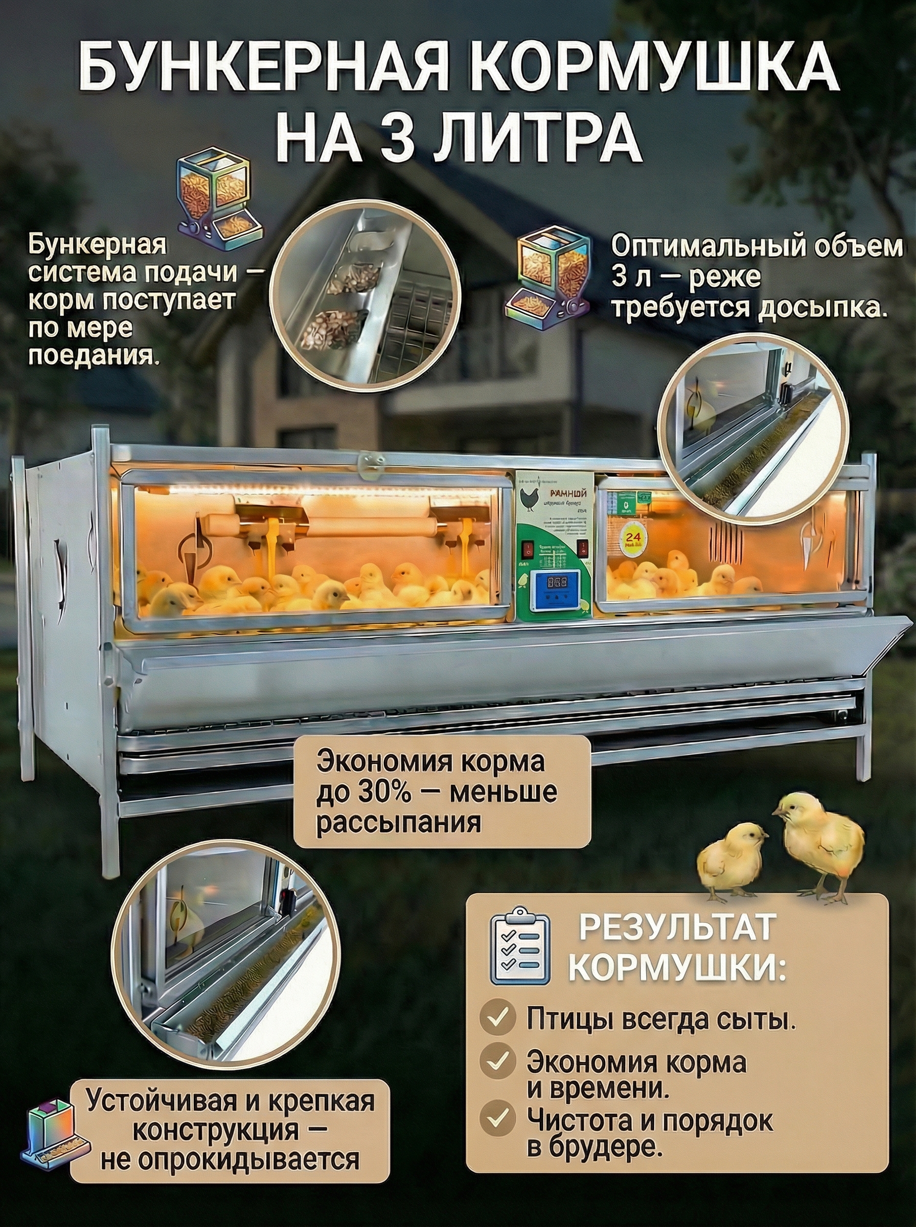 Рамный цифровой брудер 0709 Стандарт. Фото 1