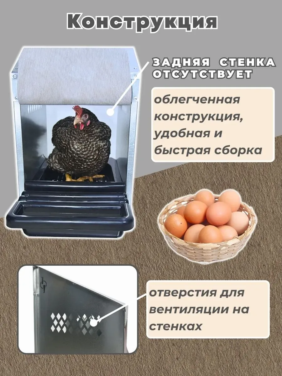 Гнездо для кур-несушек "Компакт" 3-1. Фото 4