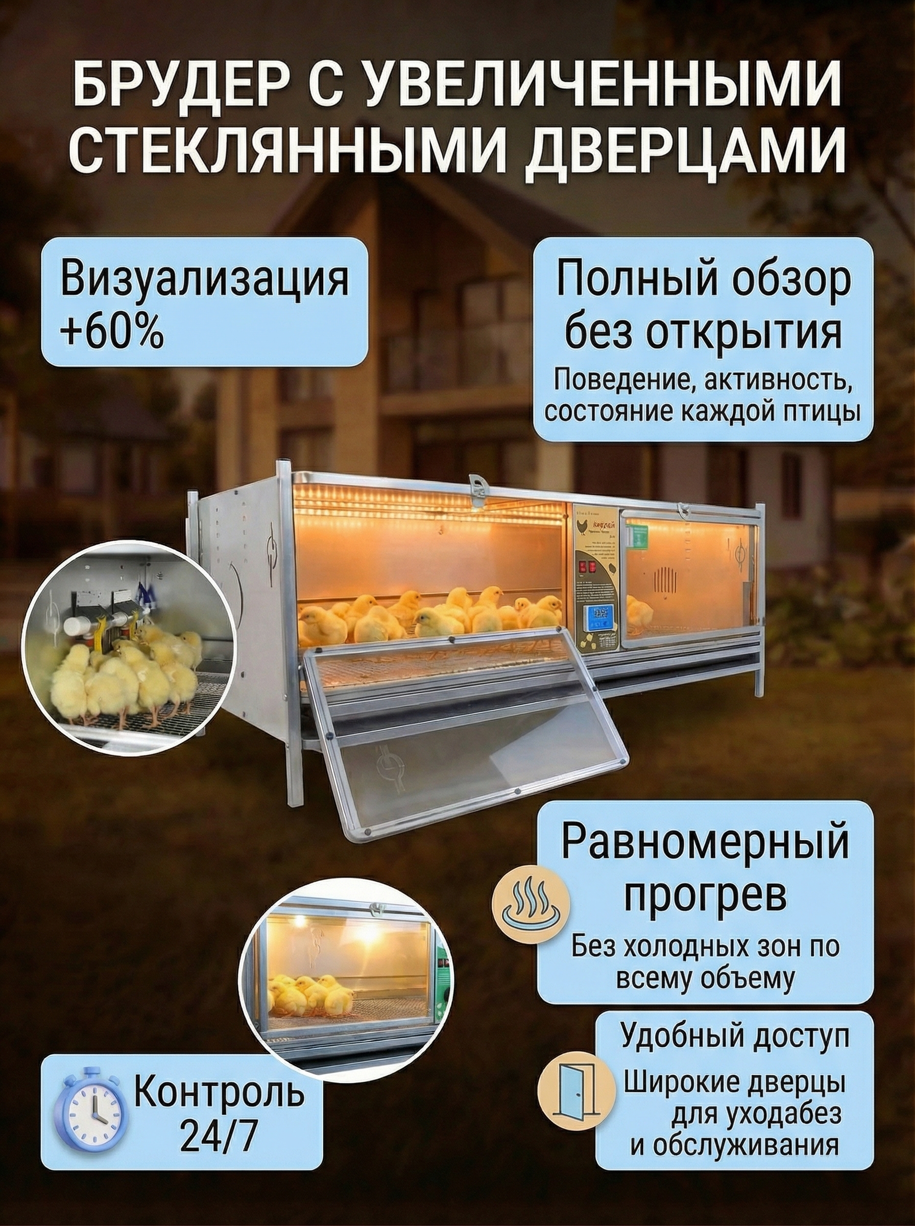 Рамный цифровой брудер 0716 Престиж. Фото 1