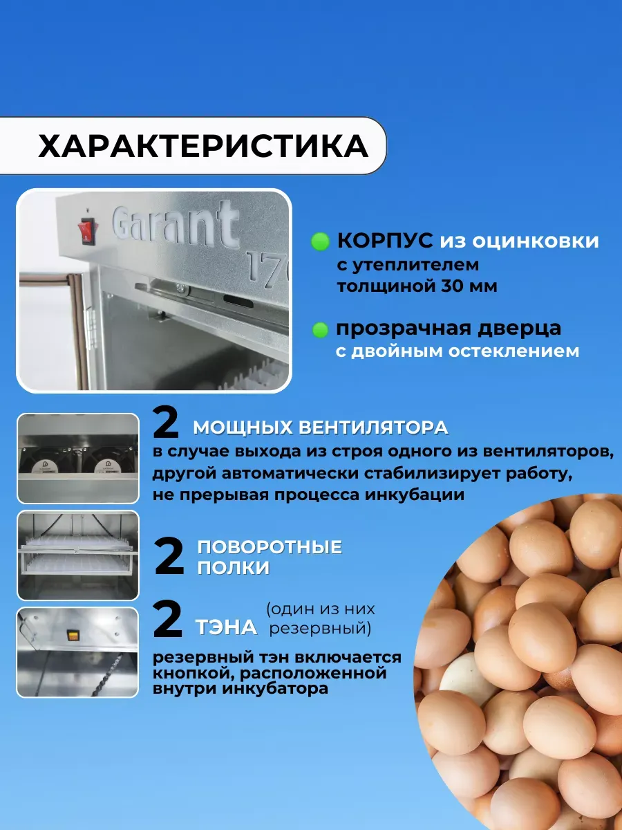 Инкубатор Гарант -176  "Стандарт". Фото 5