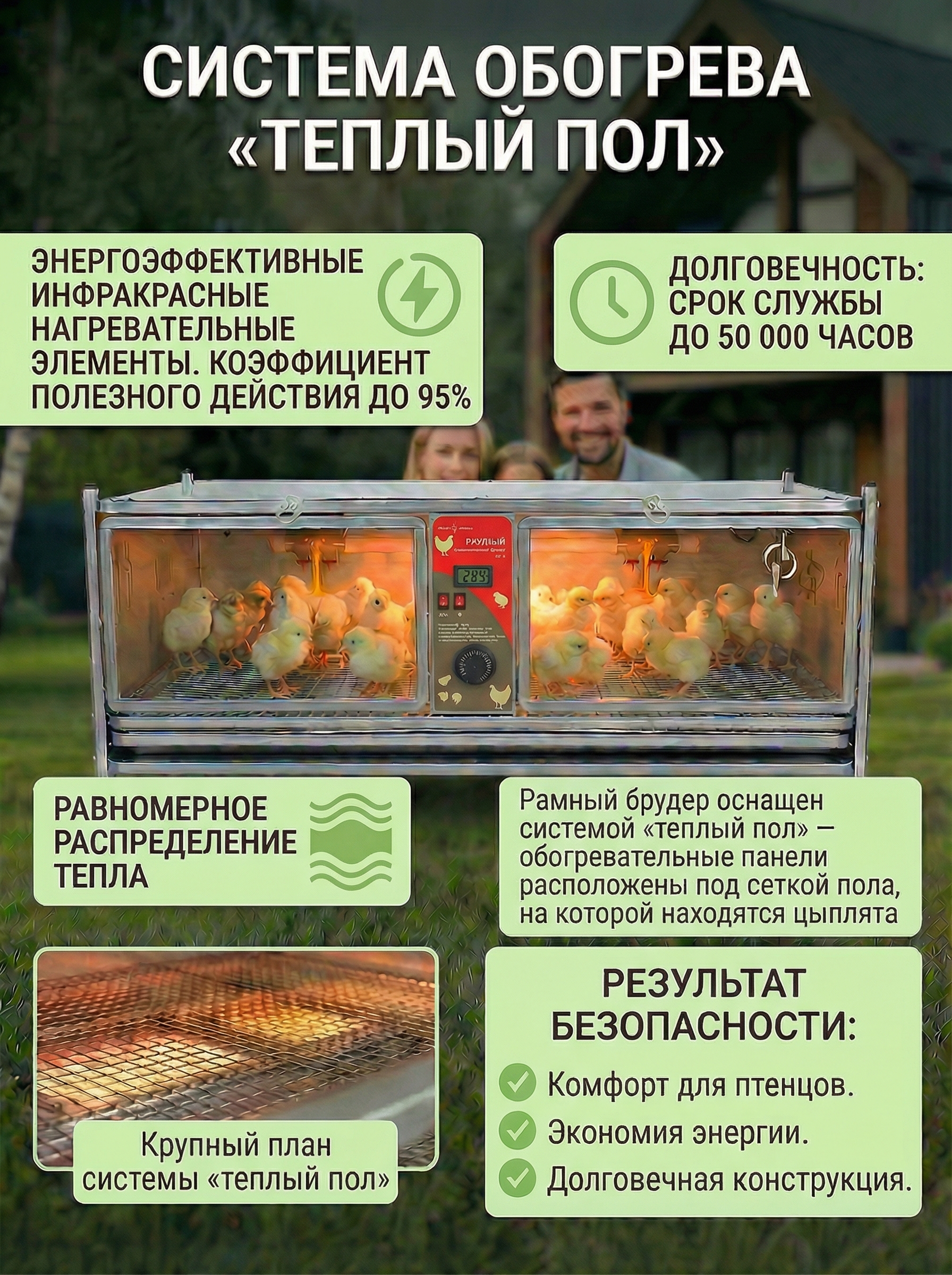 Рамный автоматический брудер 0714 Премиум. Фото 14