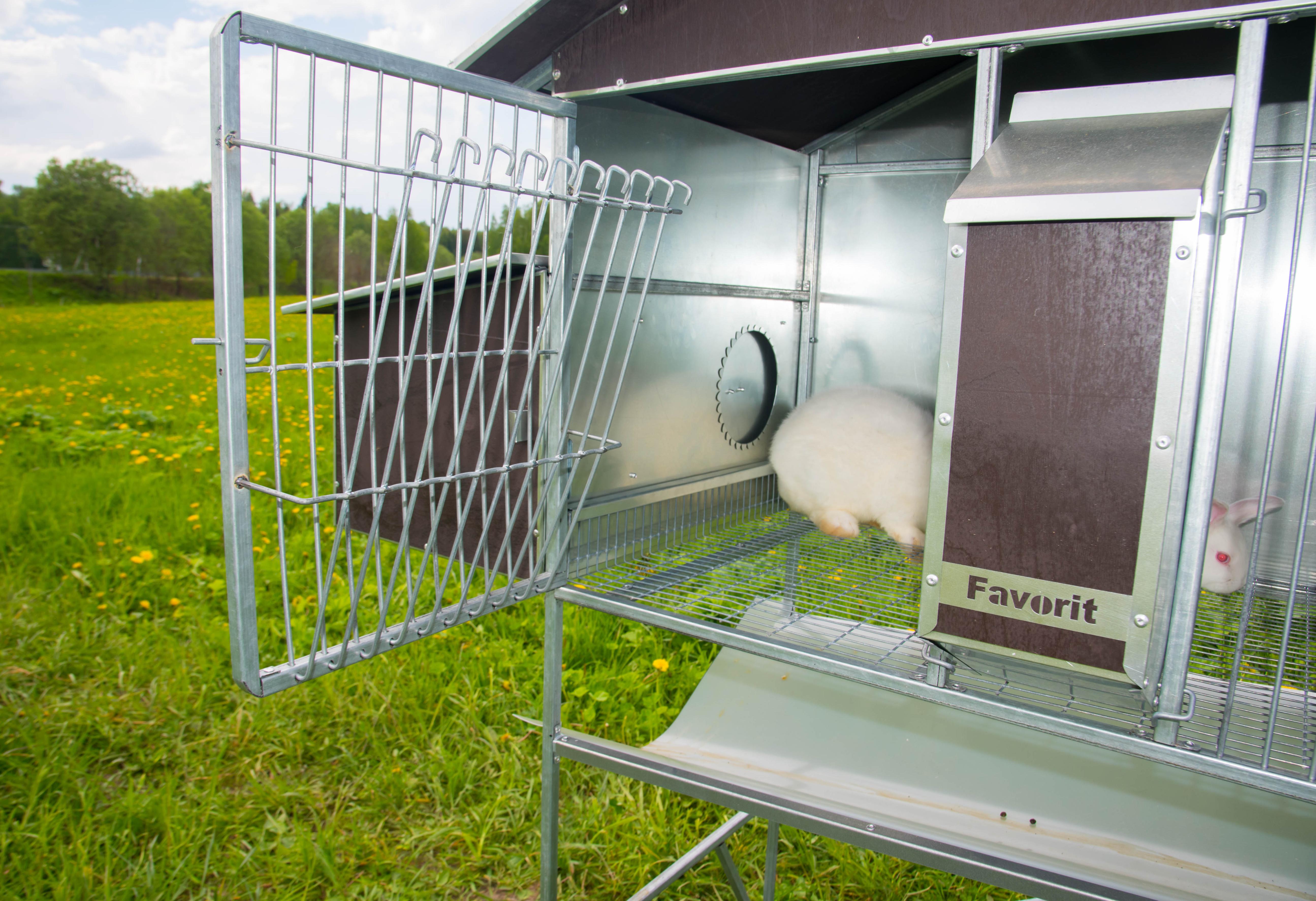 Уличный домик для кроликов "Фаворит" КР2-М-О. Фото 9