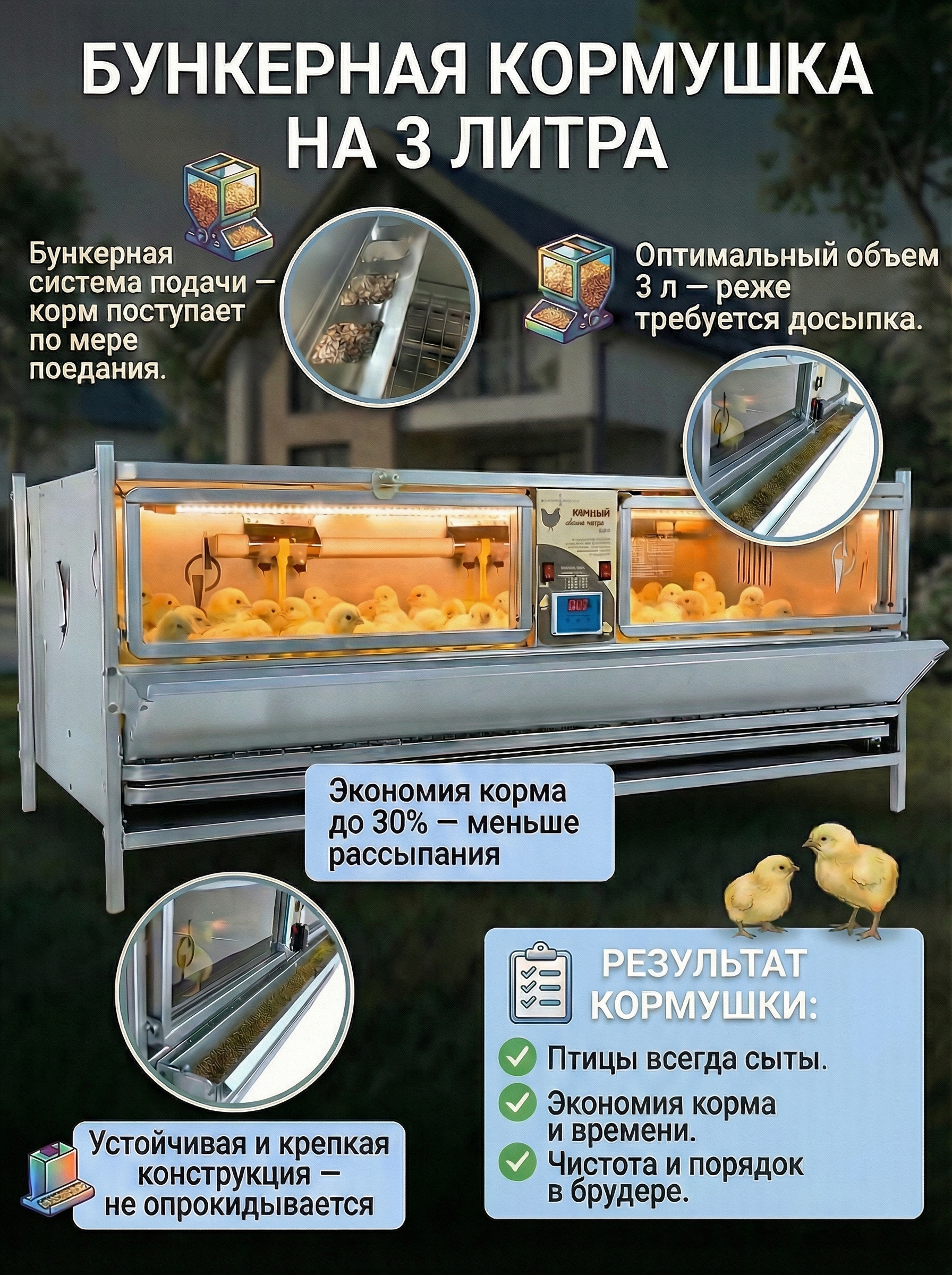 Рамный цифровой брудер 0710 Престиж. Фото 5