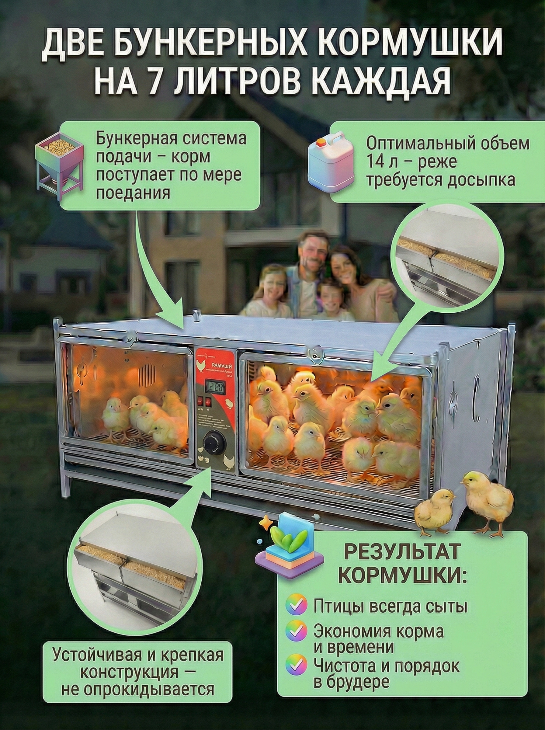 Рамный автоматический брудер 0714 Премиум. Фото 16