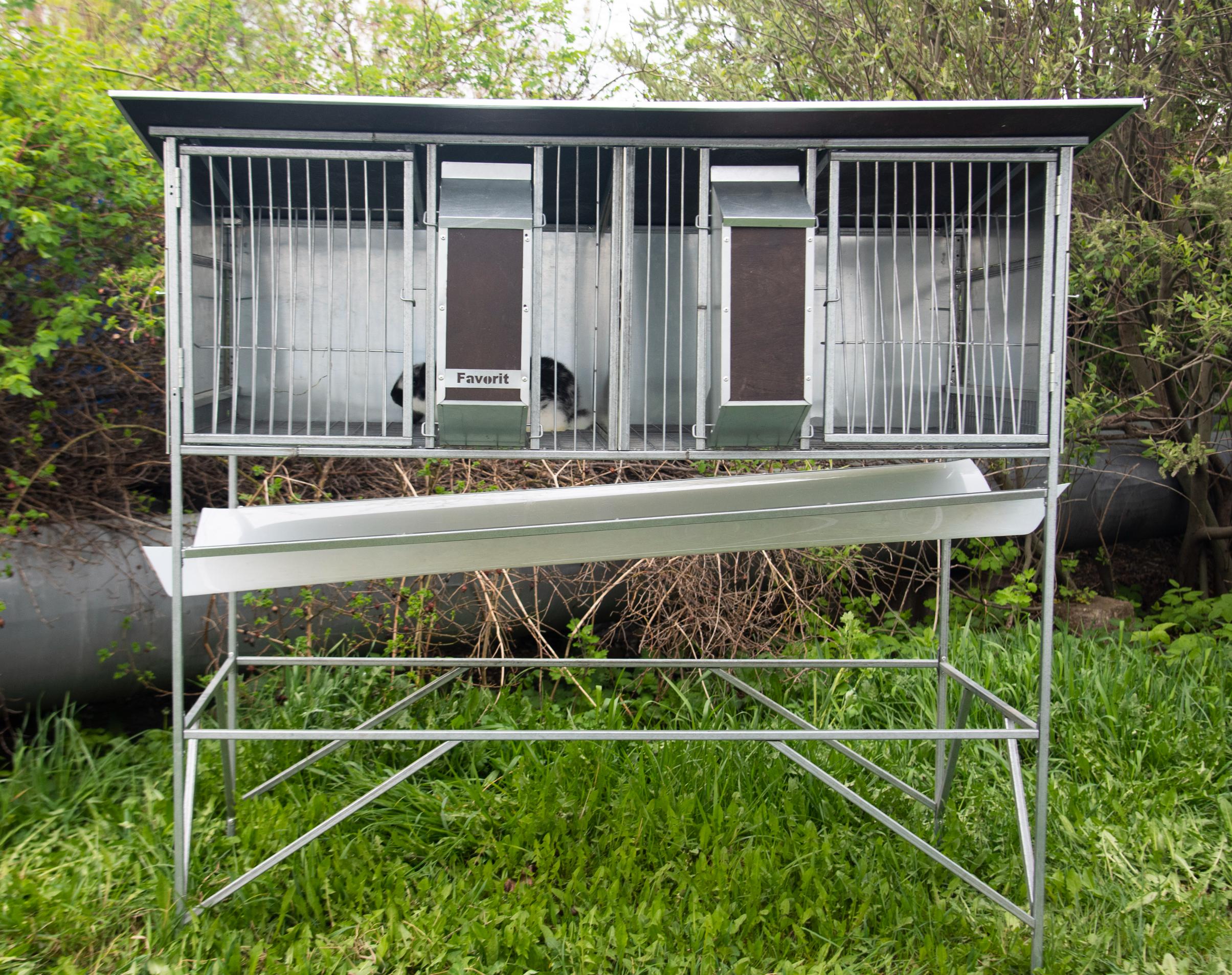 Уличный домик для кроликов "Фаворит" КР1-О-О. Фото 1