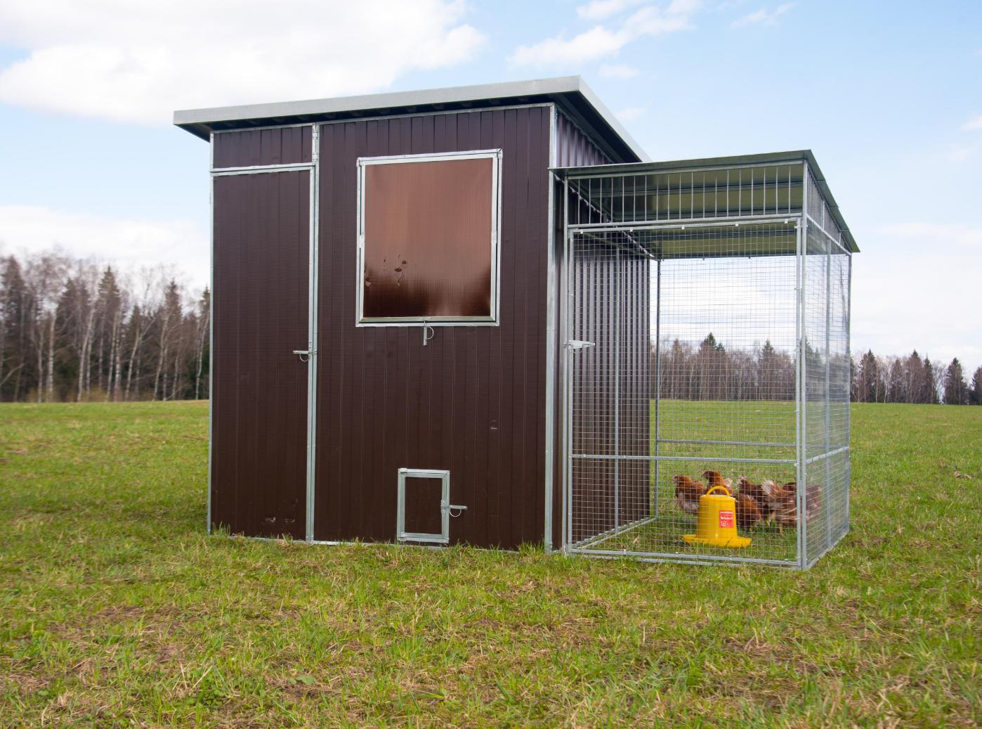 Выгул "Разгуляй" приставной с крышей 1-1-КП. Фото 3