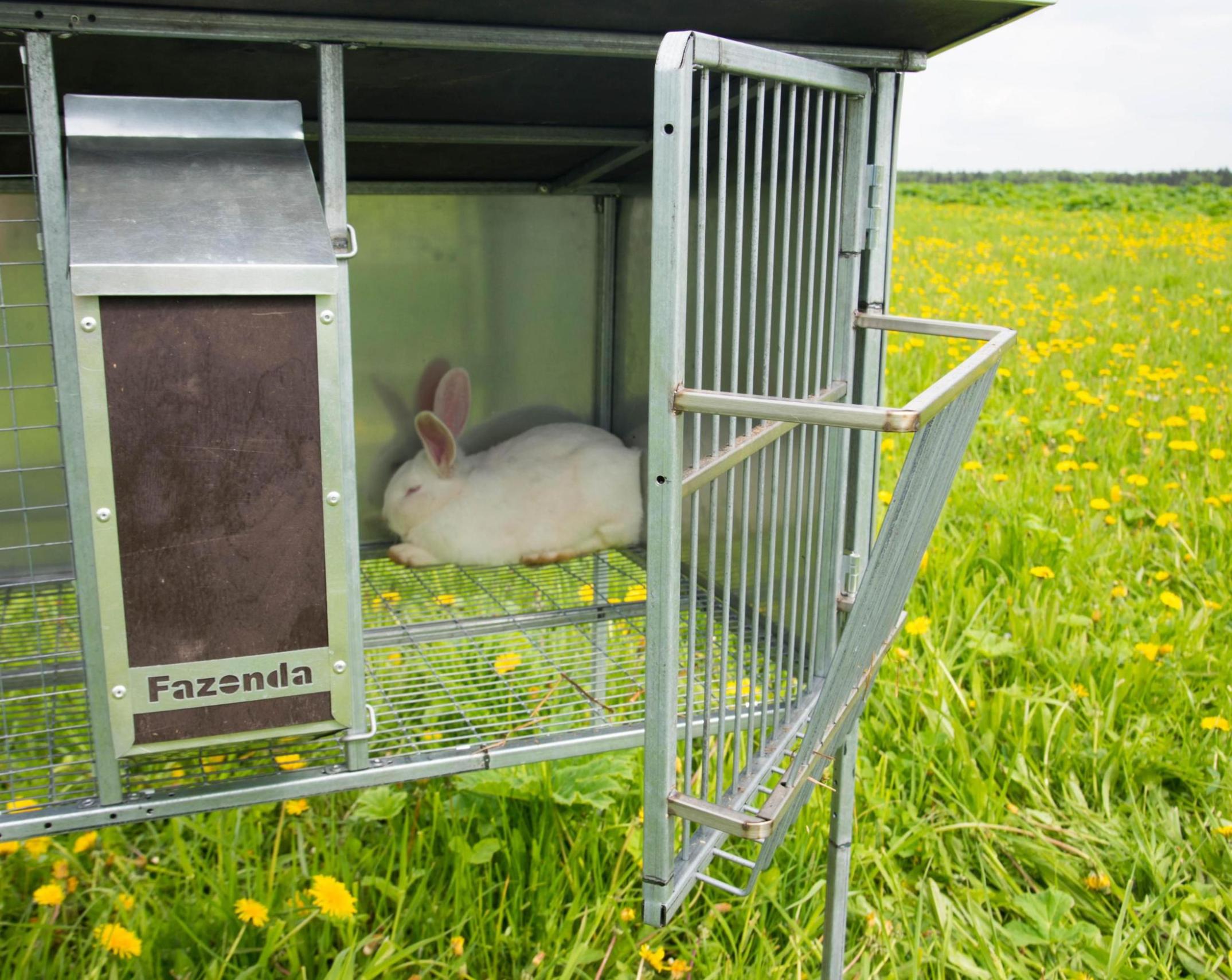Уличный домик для кроликов "Фазенда" КМ-2. Фото 10