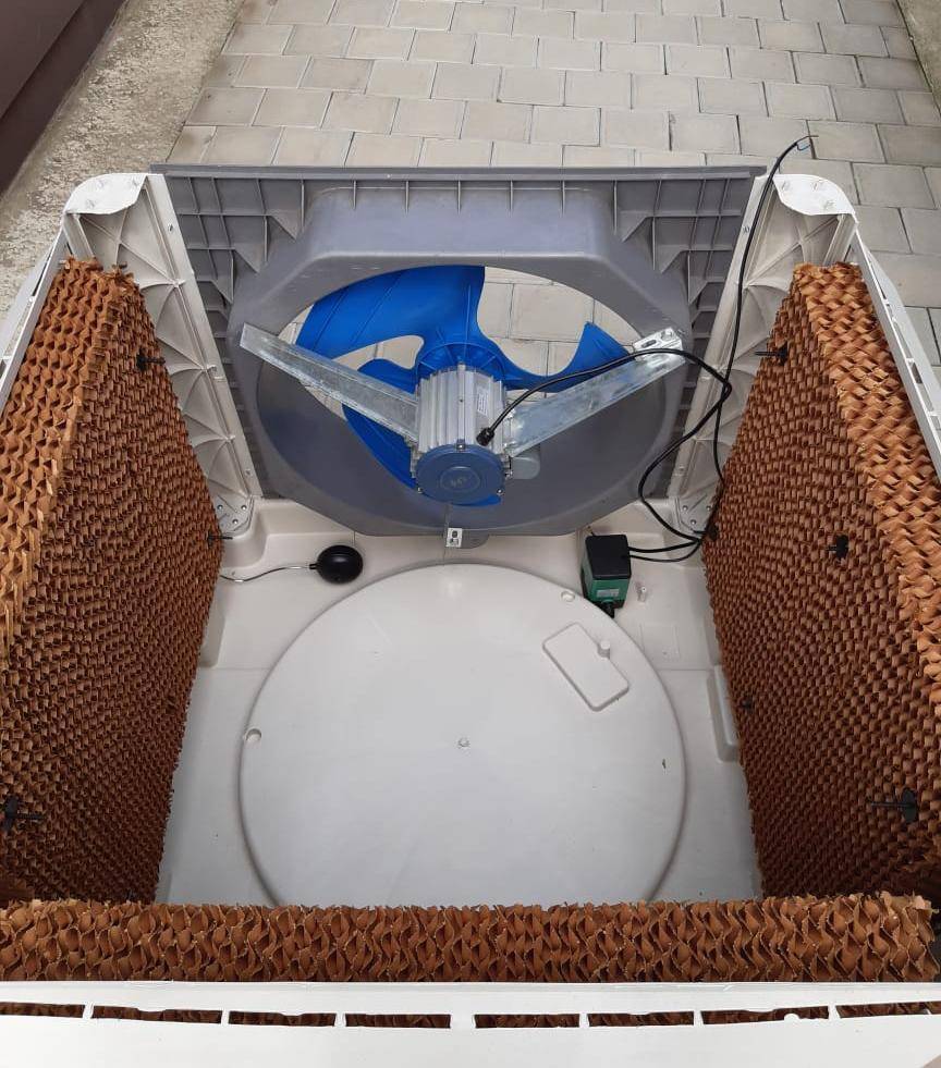 Охладитель-увлажнитель 380V Подача воздуха боковая. Фото 7