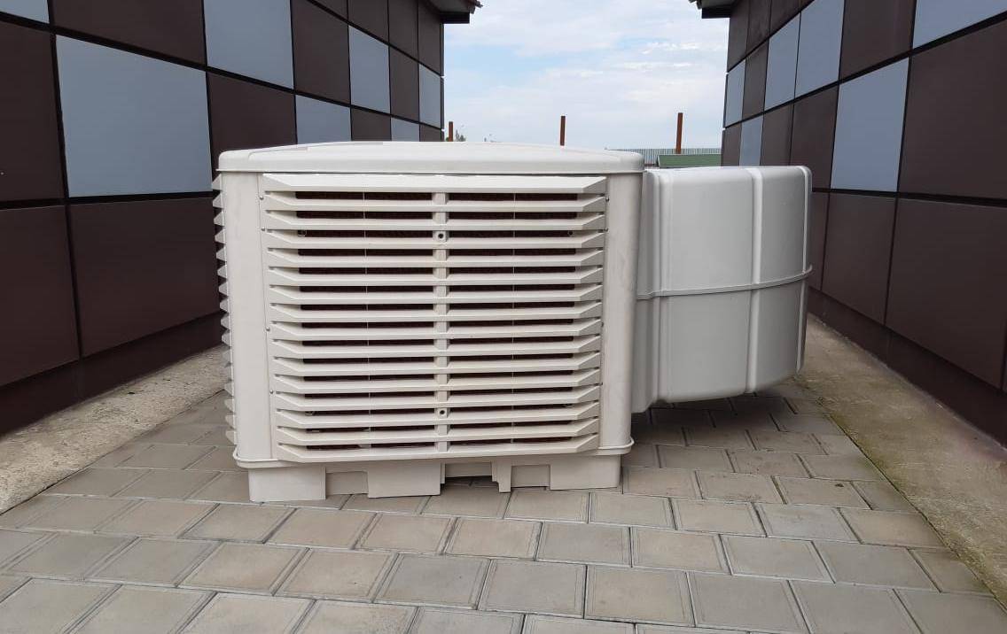 Охладитель-увлажнитель 380V Подача воздуха нижняя. Фото 4