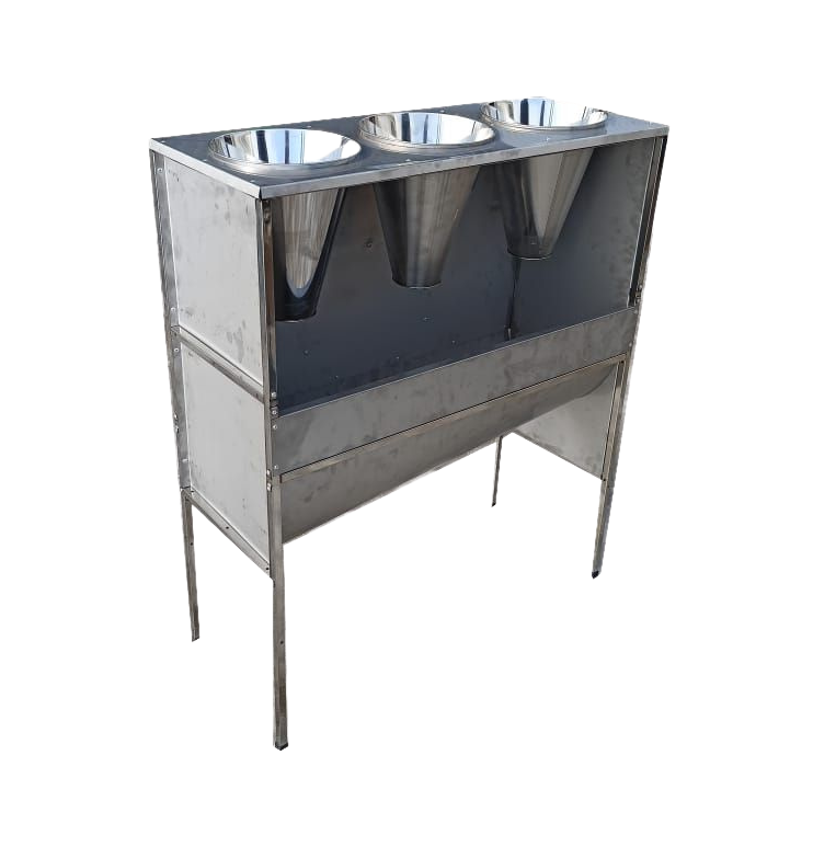 Стойка лоткового сбора для убоя 3-х позиционная . Фото 3