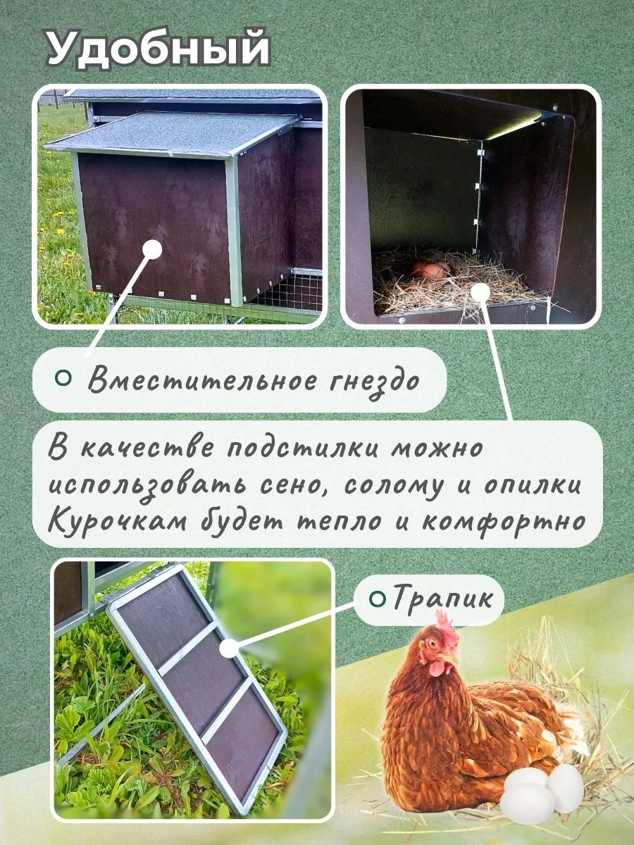 Курятник "Фазенда" на 8-10 кур. Фото 4