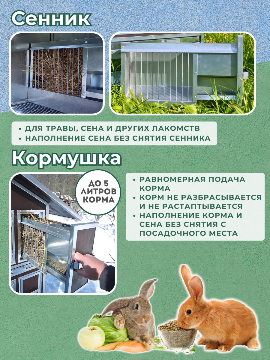 Утепленный отапливаемый крольчатник "Бестселлер" М-13. Фото 5