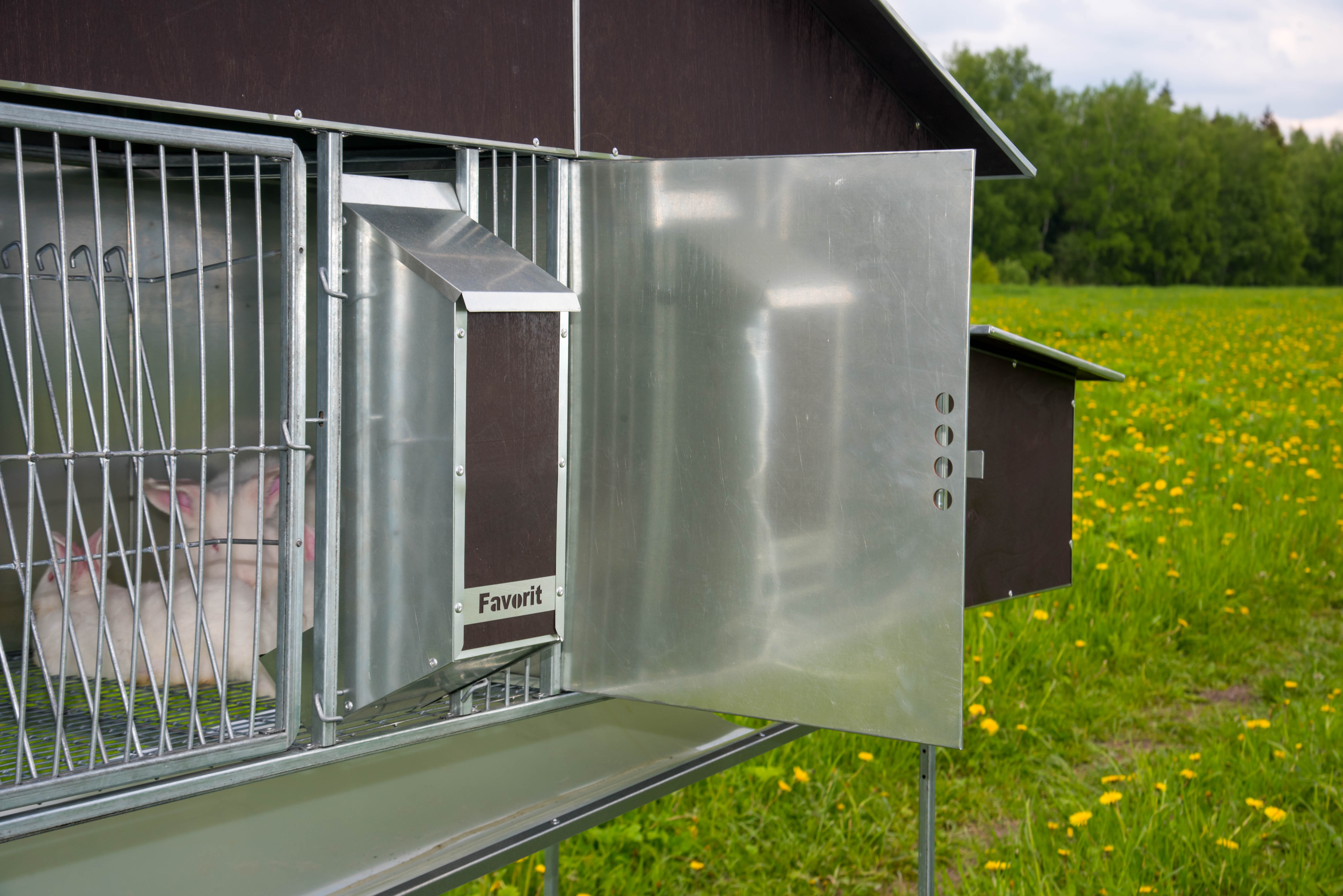 Уличный домик для кроликов "Фаворит" КР2-О-О. Фото 6