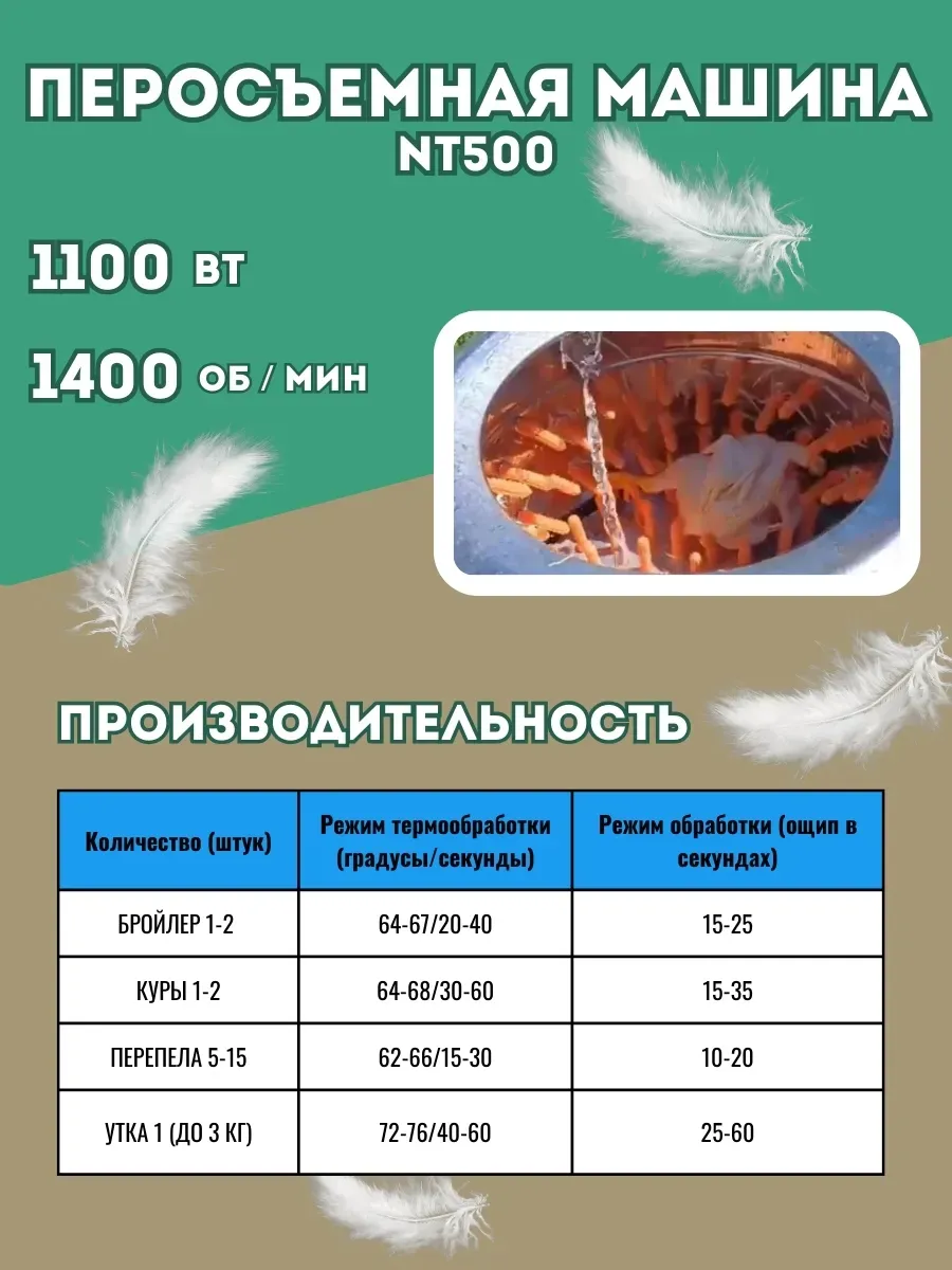 Перосъёмная машина-50 (НТ-500). Фото 4