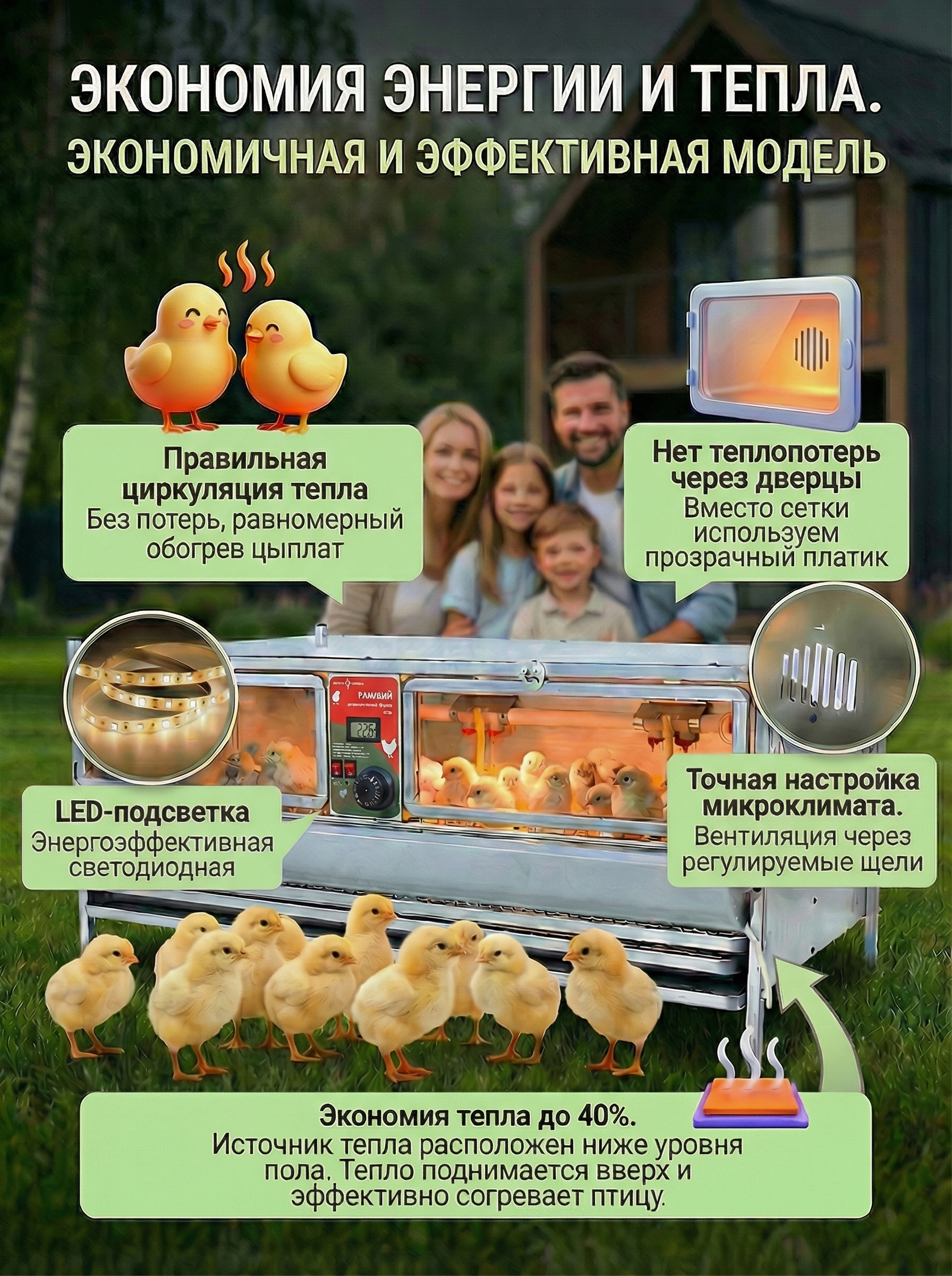 Рамный автоматический брудер 0708 Премиум. Фото 7