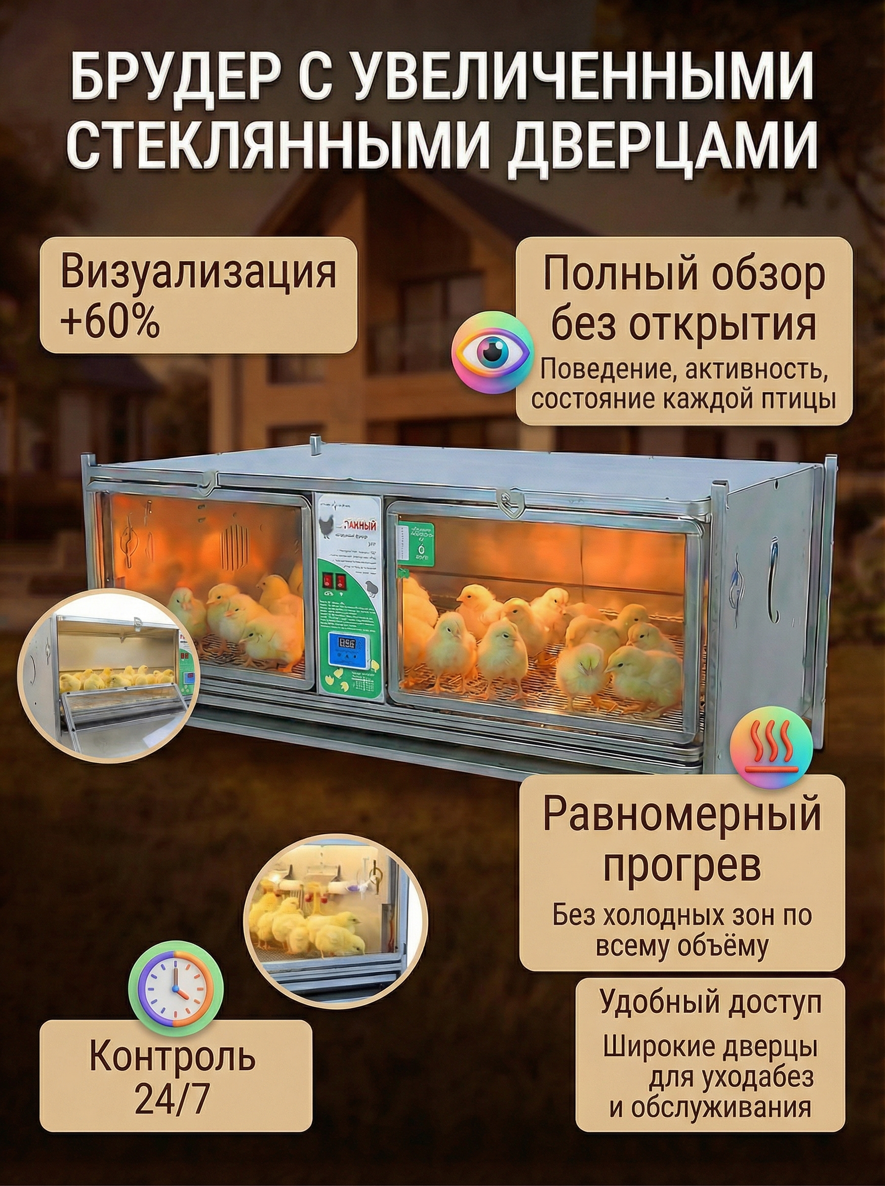 Рамный цифровой брудер 0715 Стандарт. Фото 10