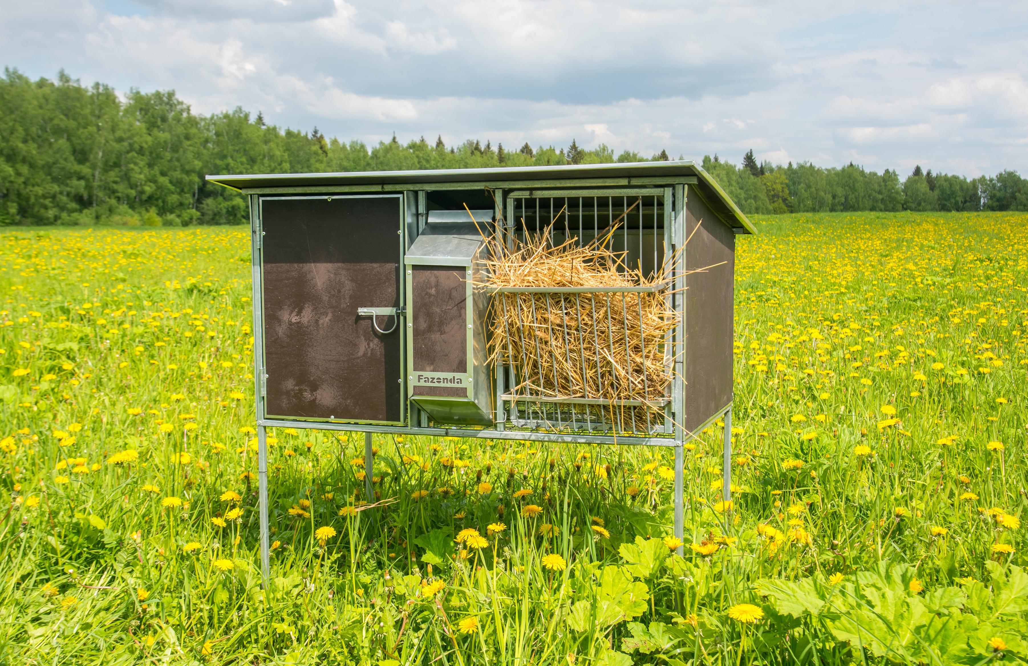 Уличный домик для кроликов "Фазенда" КМ-2. Фото 8