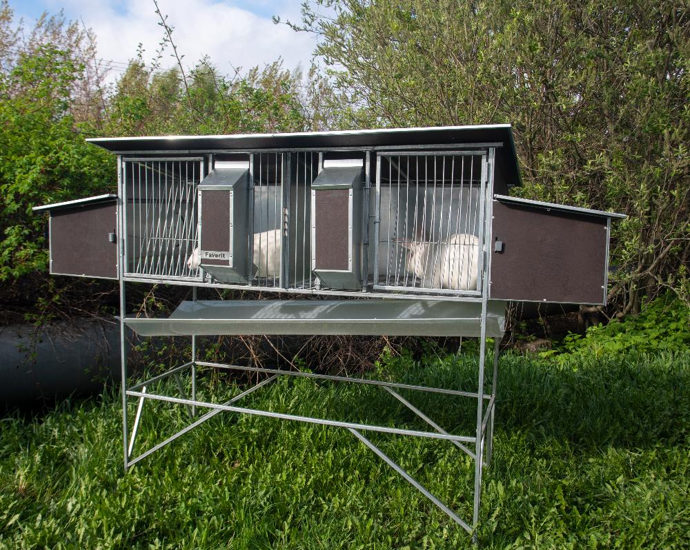 Уличный домик для кроликов "Фаворит" КР1-М-М. Фото 2