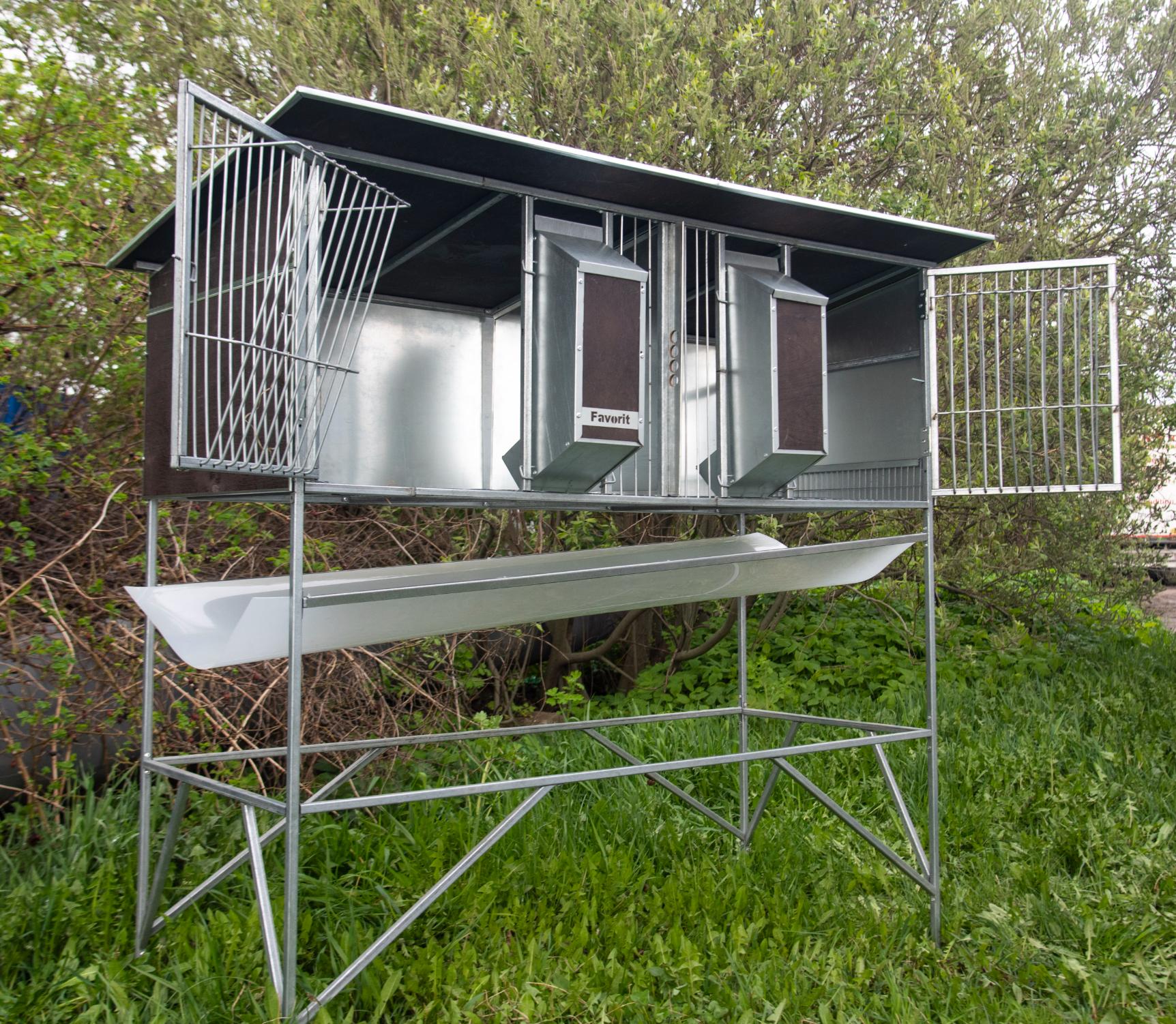 Уличный домик для кроликов "Фаворит" КР1-О-О. Фото 2