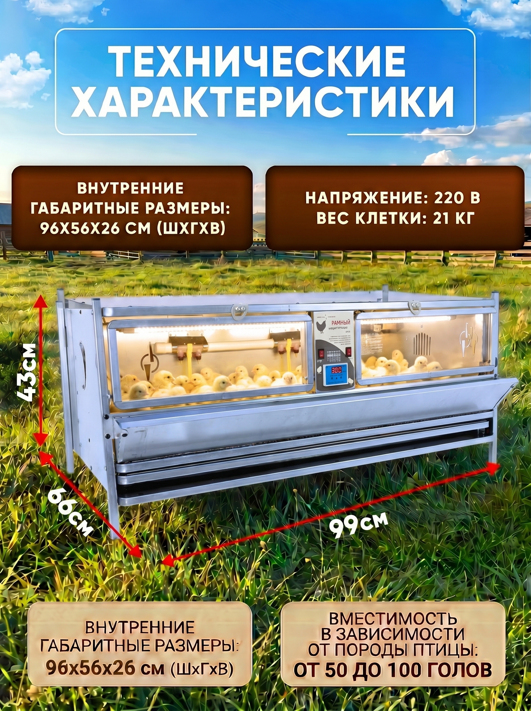 Рамный цифровой брудер 0709 Стандарт. Фото 9 Рамный цифровой брудер 0709 Стандарт. Фото 9