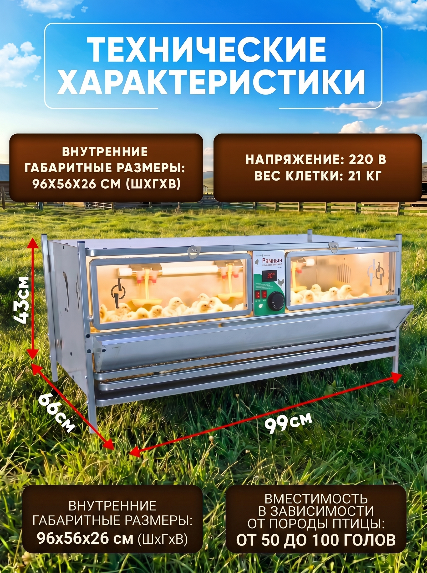 Рамный автоматический брудер 0706 Стандарт. Фото 10 Рамный автоматический брудер 0706 Стандарт. Фото 10