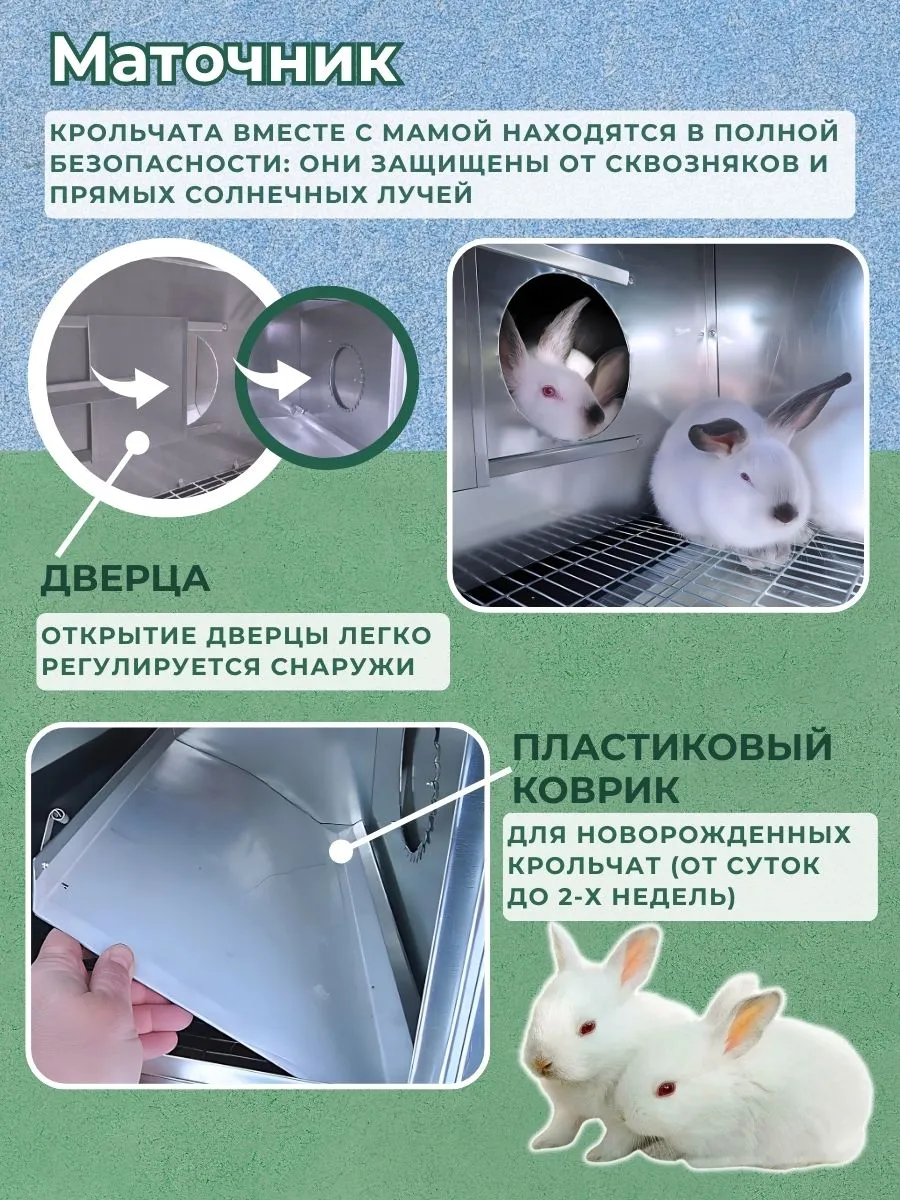 Утепленный отапливаемый крольчатник "Бестселлер" М-22. Фото 7