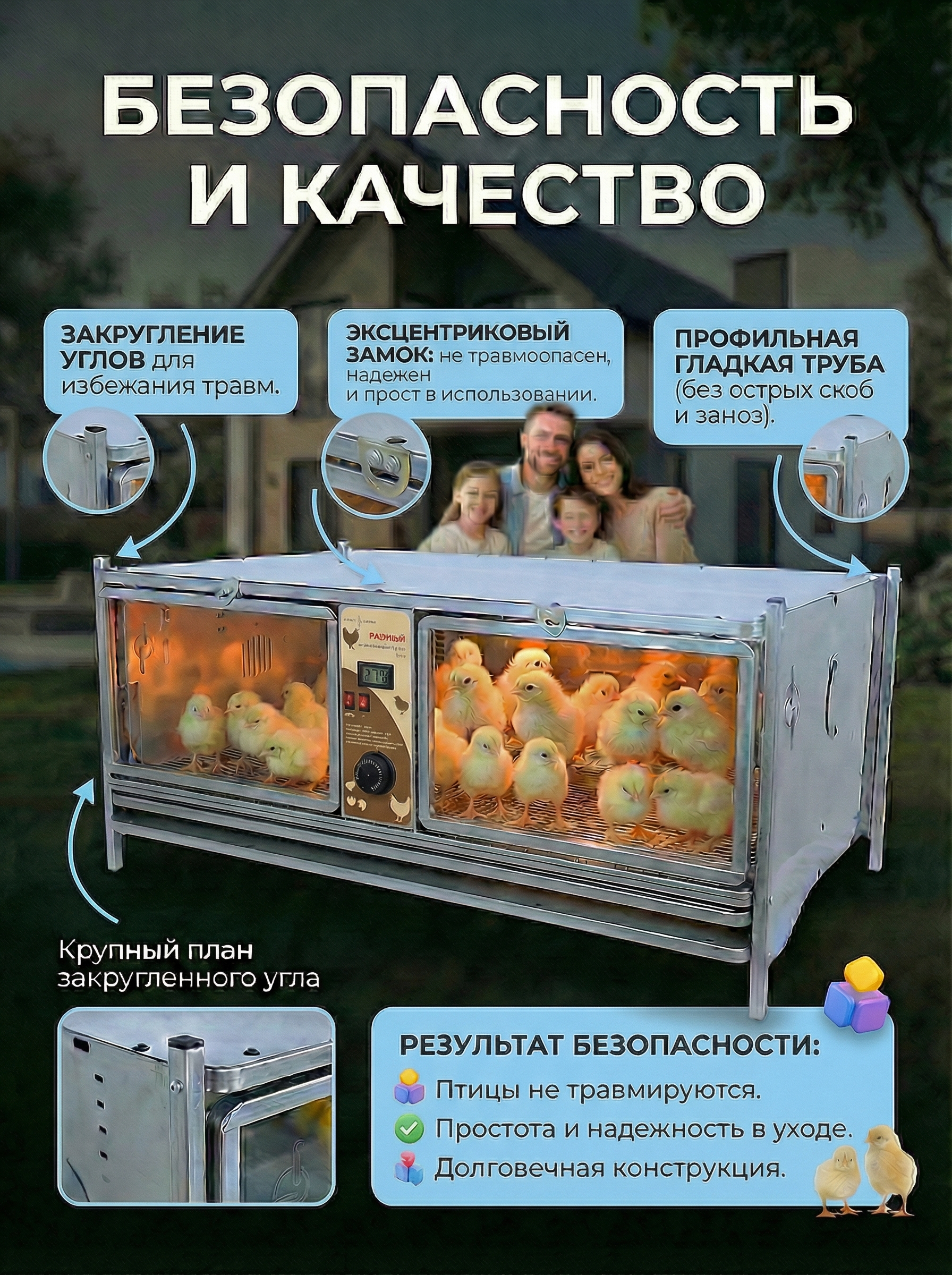 Рамный автоматический брудер 0712 Стандарт. Фото 2