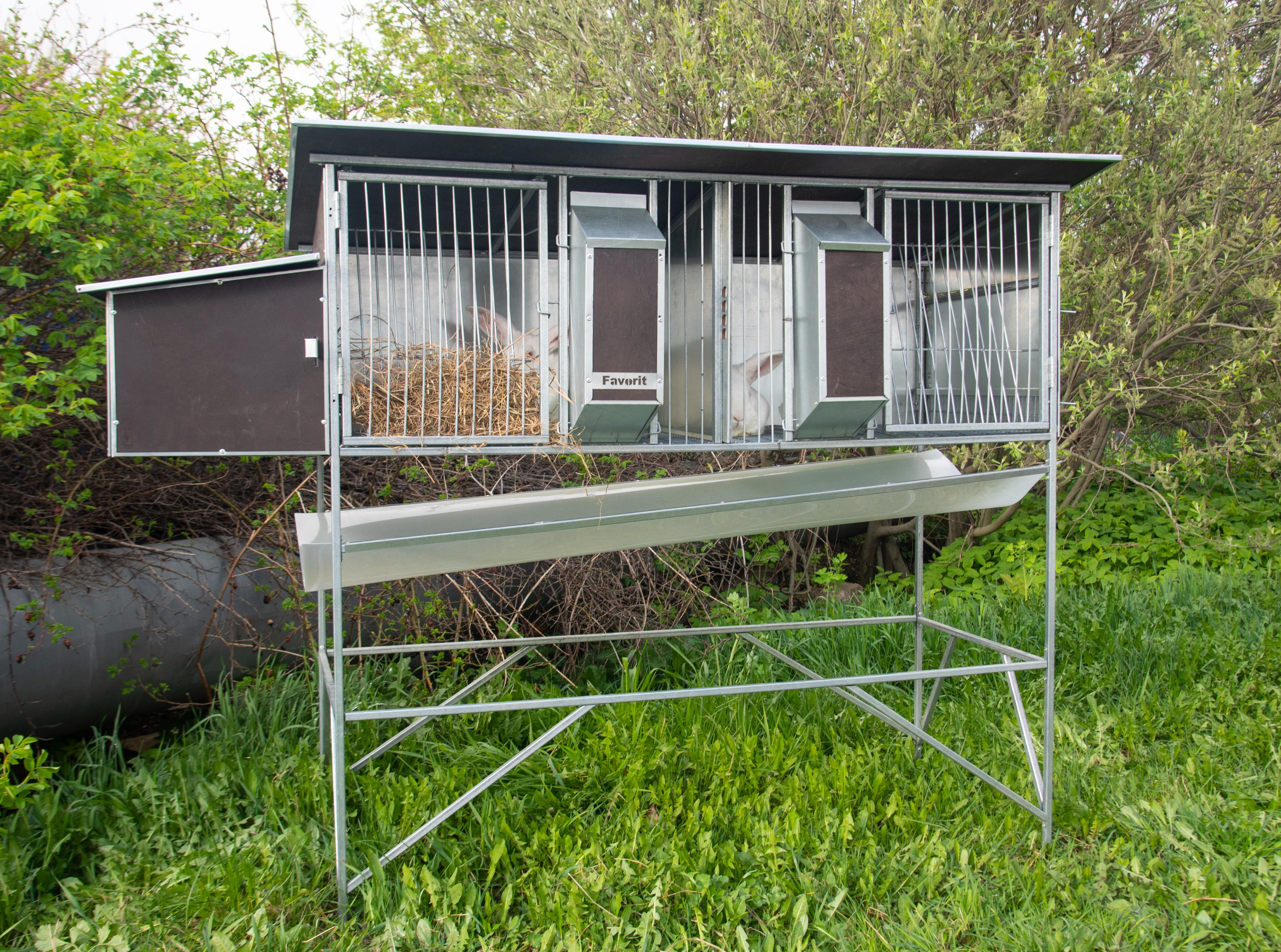 Уличный домик для кроликов "Фаворит" КР1-М-О. Фото 2