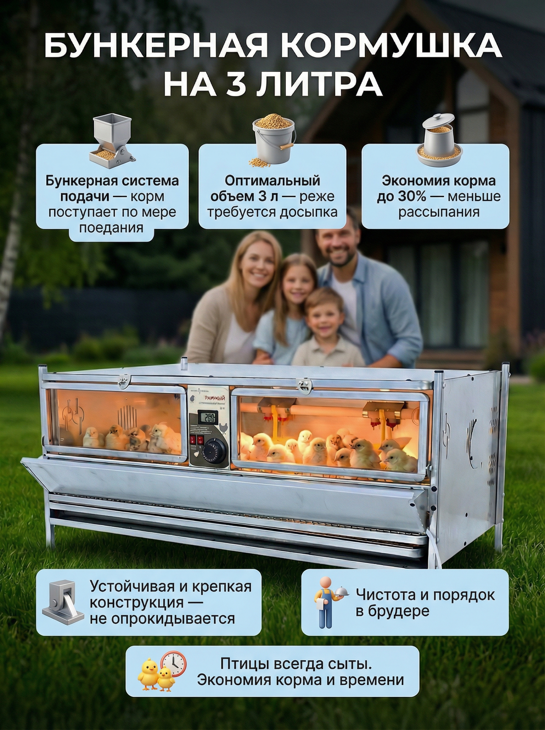 Рамный автоматический брудер 0707 Престиж. Фото 6