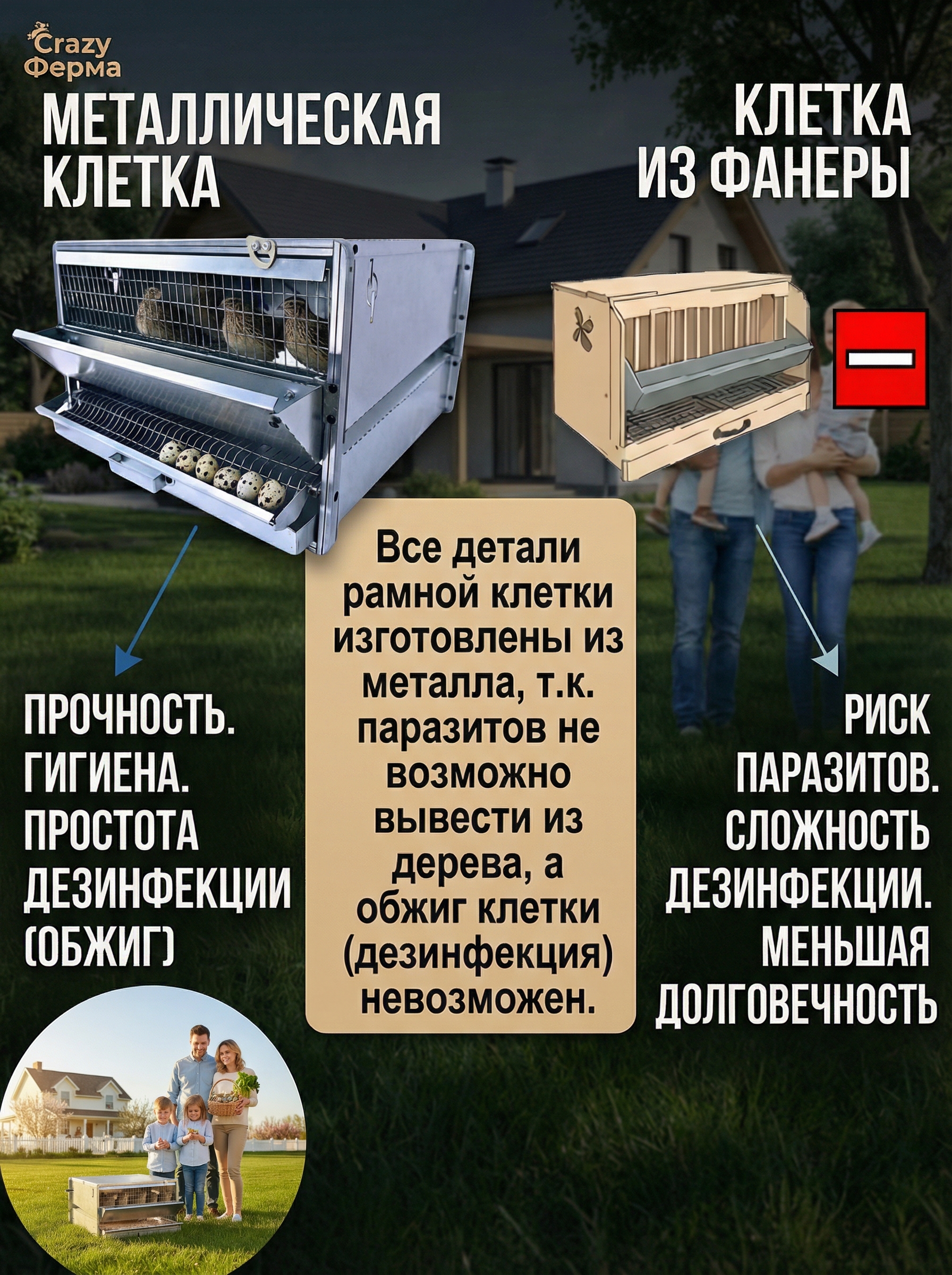 Рамная клетка для перепелов на 60 голов. Фото 10