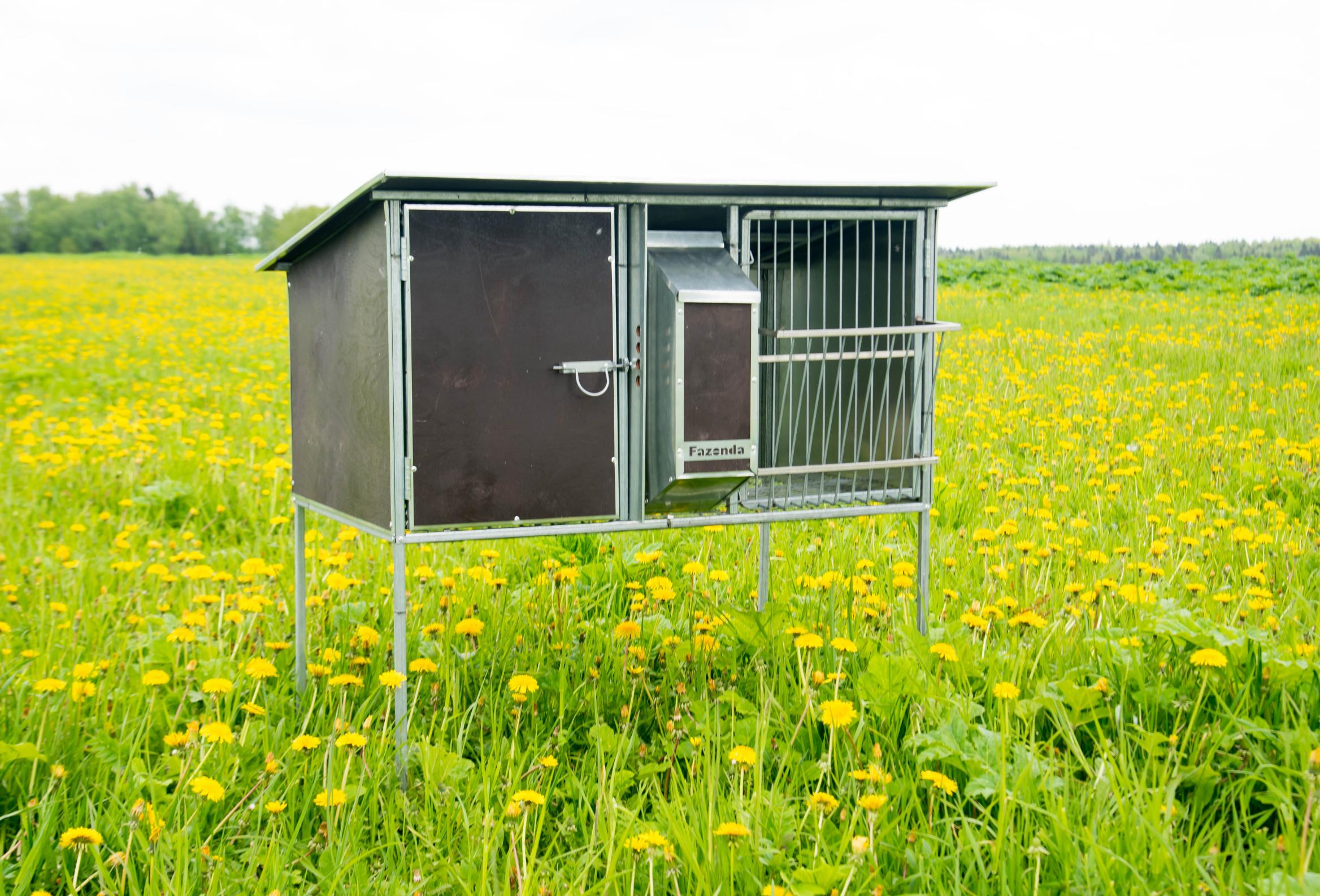 Уличный домик для кроликов "Фазенда" КМ-2. Фото 6