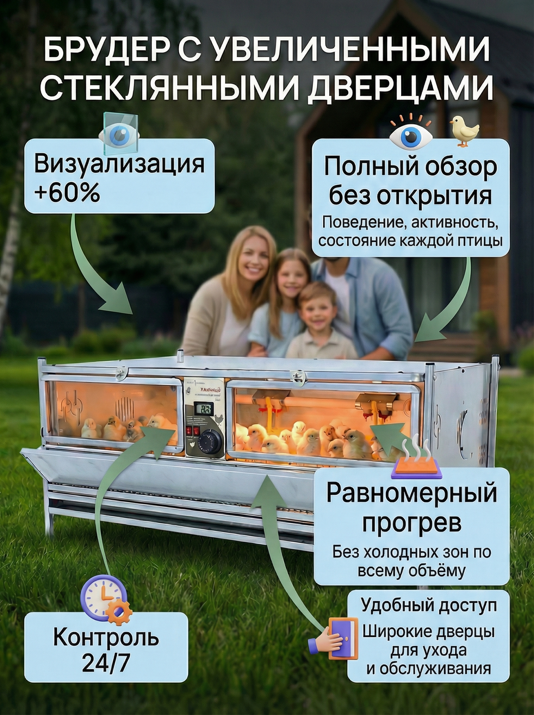 Рамный автоматический брудер 0707 Престиж. Фото 8