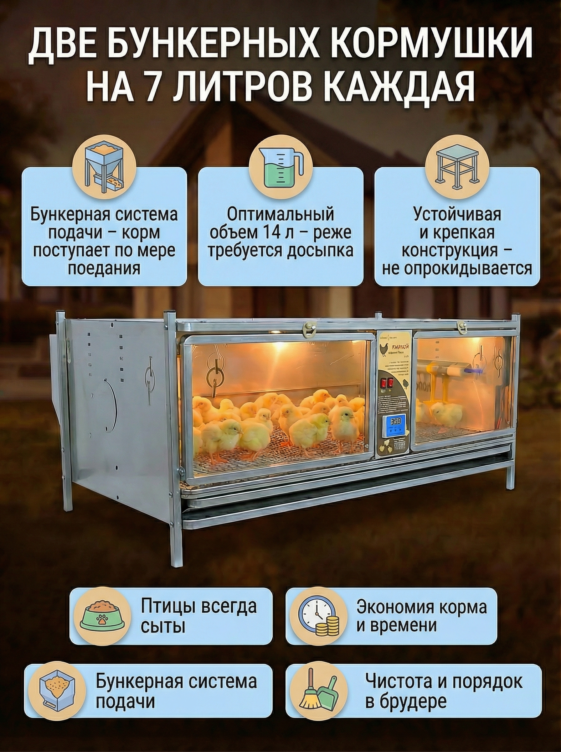 Рамный цифровой брудер 0716 Престиж. Фото 6