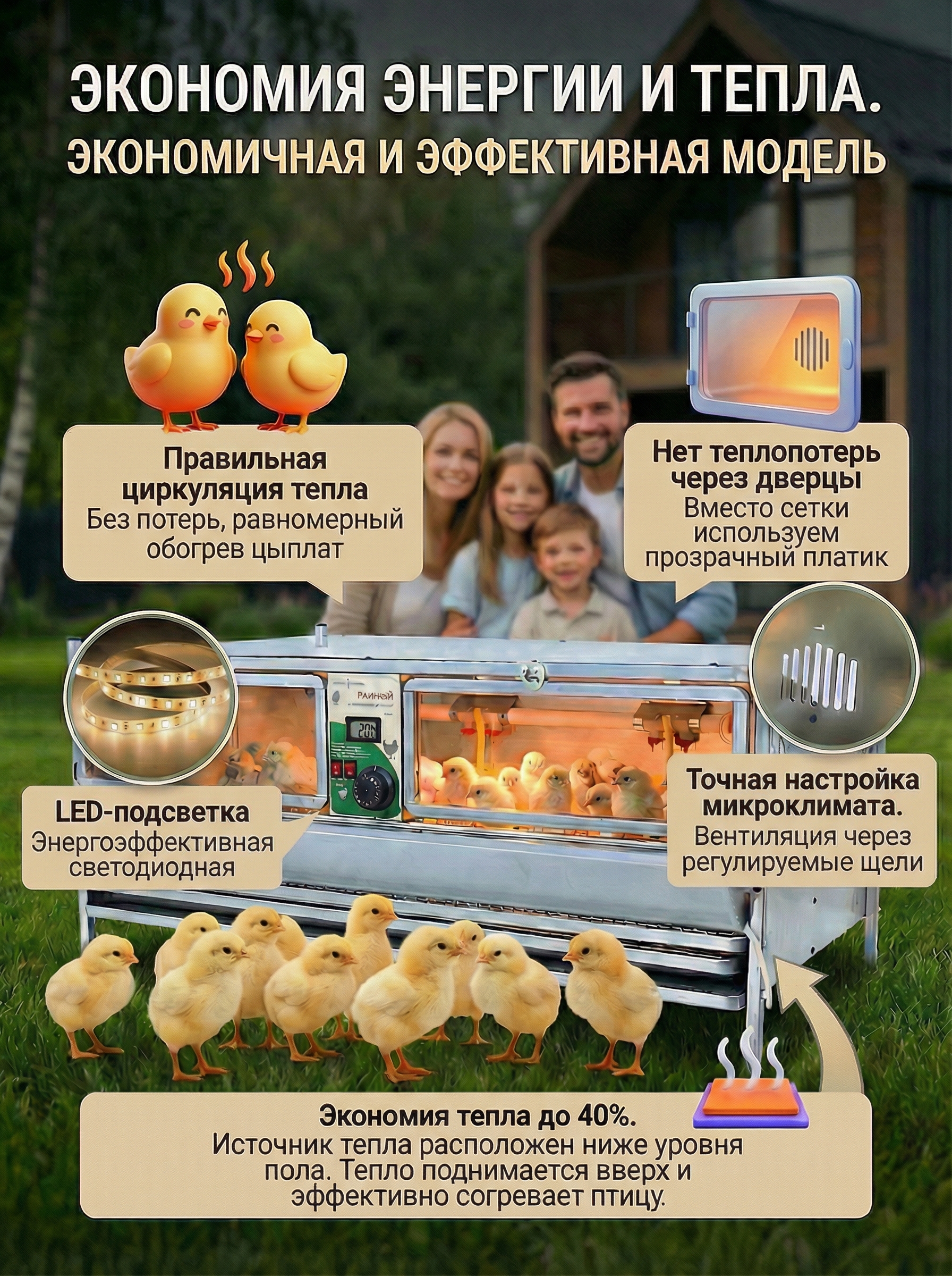 Рамный цифровой брудер 0709 Стандарт. Фото 4