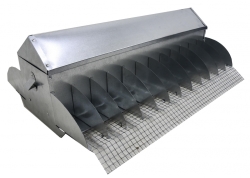 Кормушка бункерная двухсторонняя  "Стартер 25-2"  фронт кормления на 24 головы