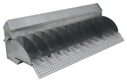 Кормушка бункерная односторонняя "Стартер 10-1" фронт кормления на 12 голов